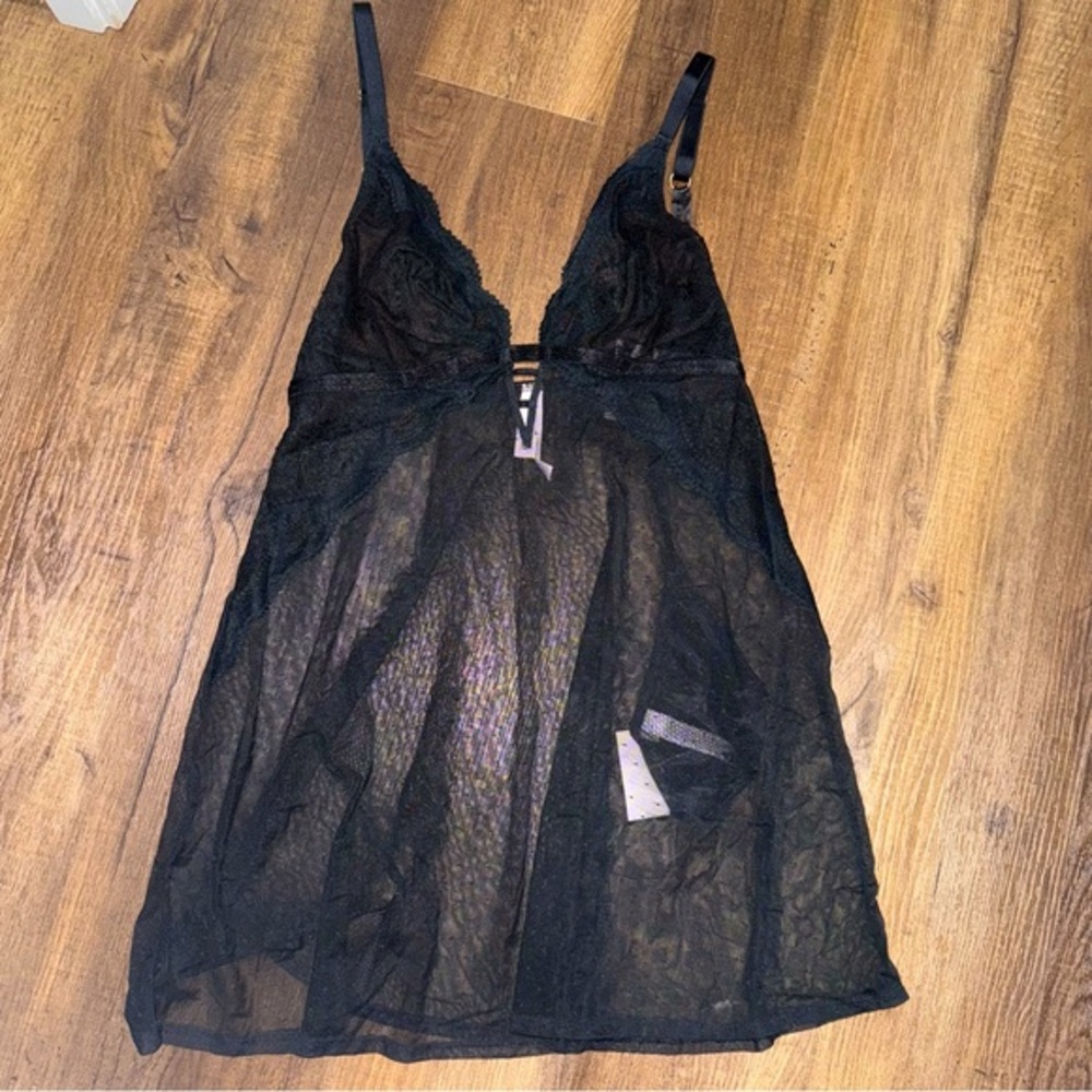 NWT Target Auden Black Lace Slip Lingerie